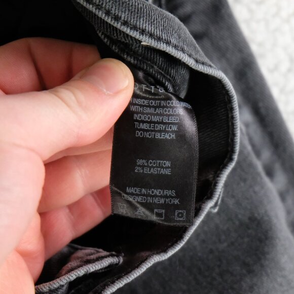 Mott & Bow Jeans Mens 36X34 Gray Slim Stretch Mid Rise Modern Charcoal - Picture 10 of 12